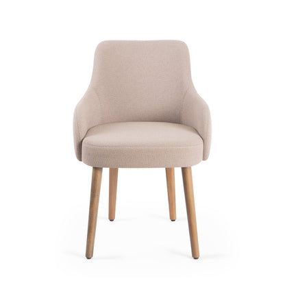 Shir Upholstered Solid Beech Wood Dining Chair