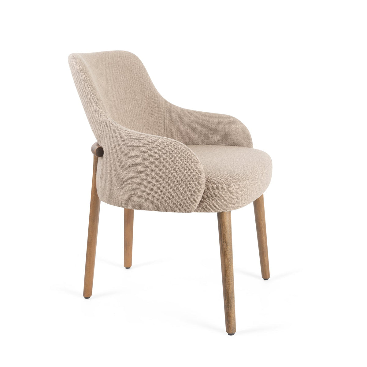 Shir Upholstered Solid Beech Wood Dining Chair